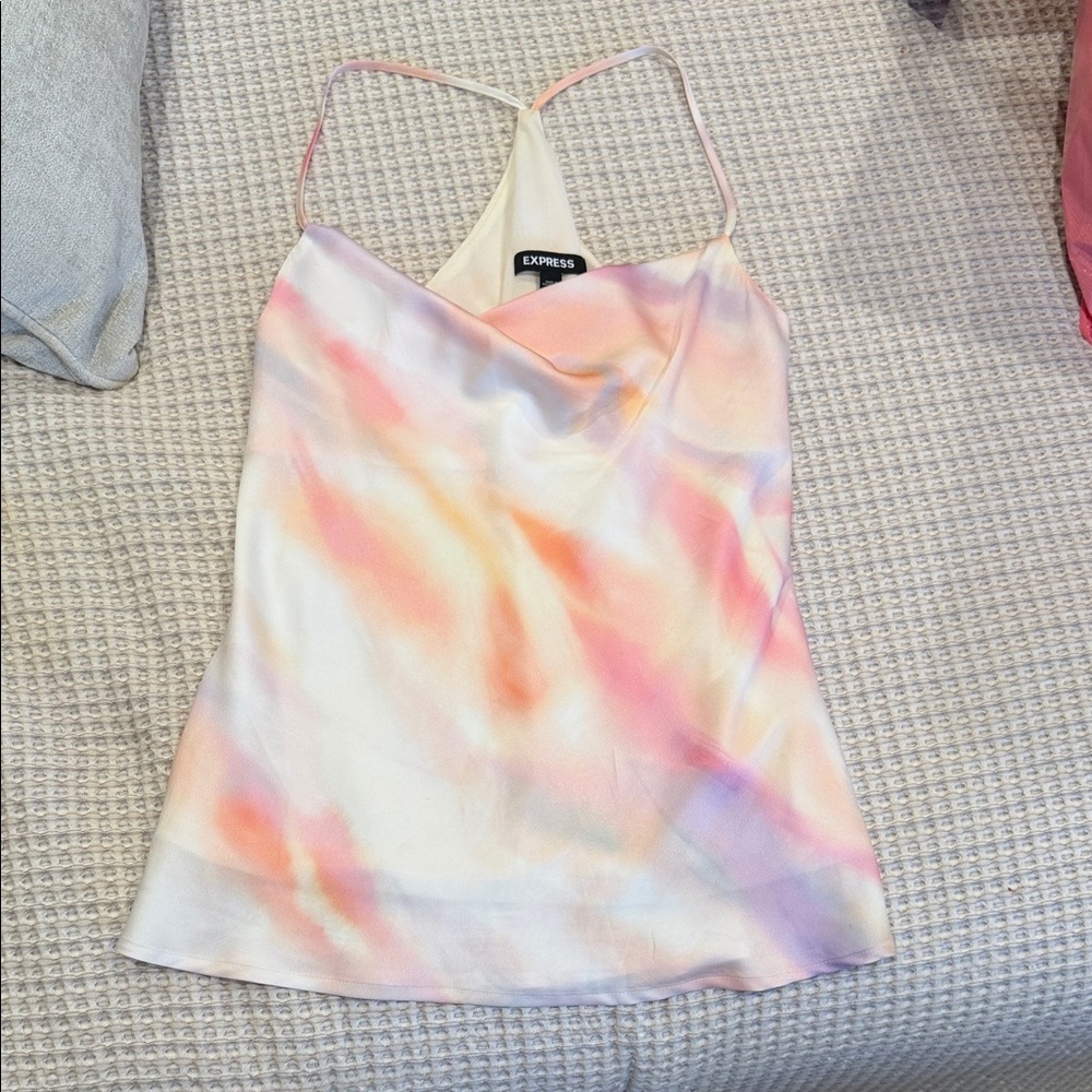 Express Women's Pastel Tie-Dye Camisole